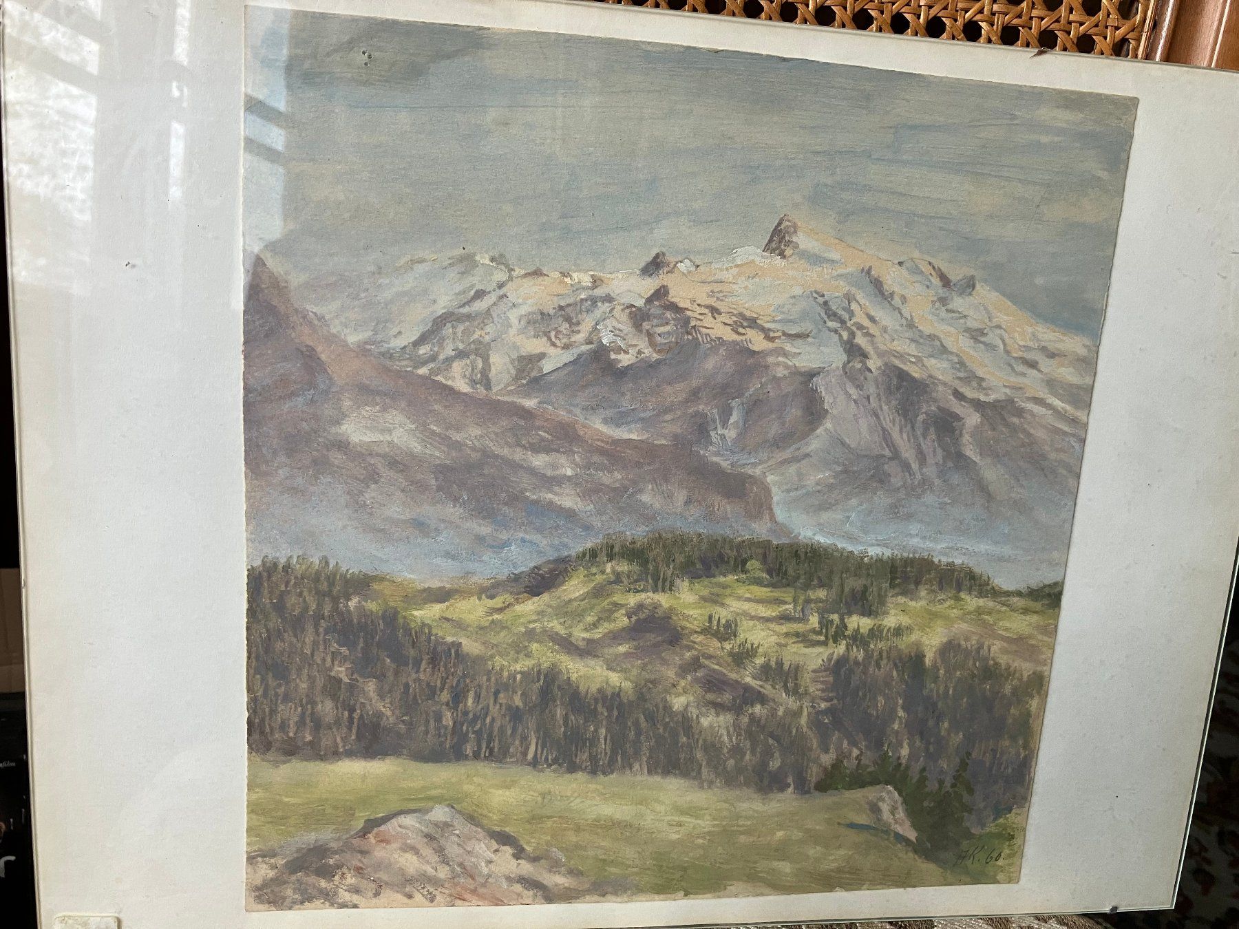 Gemälde: Alpenlandschaft , Alex Kalderach – Gebraucht aus Pfäffikon ZH von Einarrolf