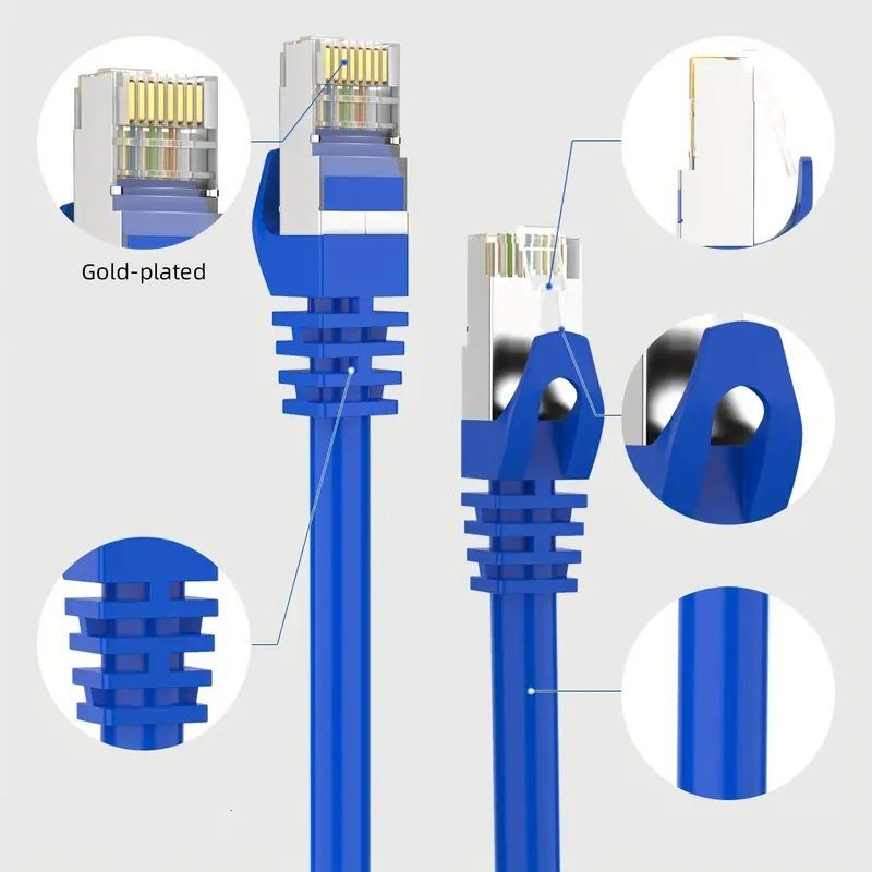 Kabel: Ethernet- / Netzwerkkabel – Blau / 6 Meter – Neu und originalverpackt aus Humlikon von GX30 3
