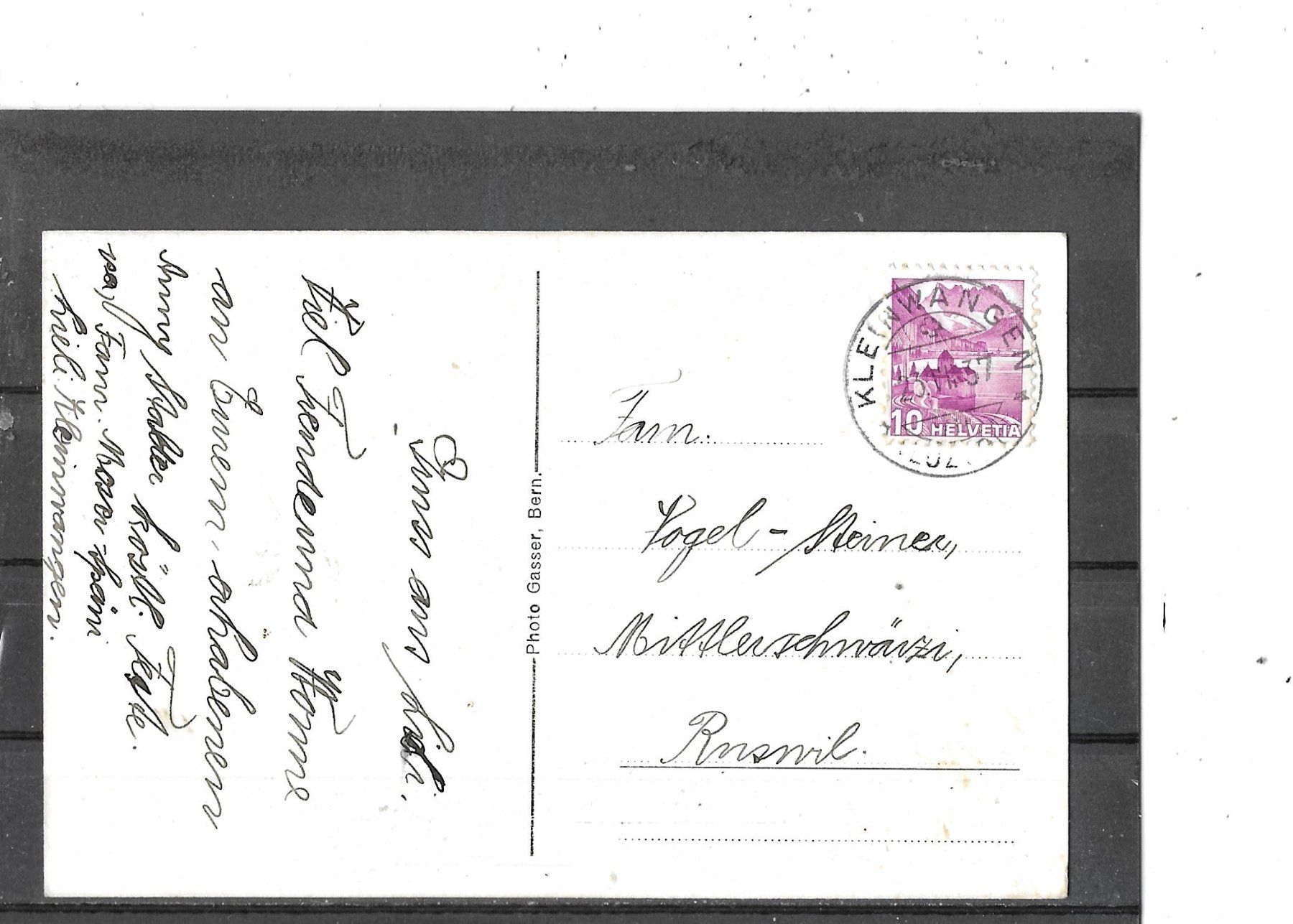 Ansichtskarten: LU Lieli 1937 – Gebraucht aus Schocherswil von Wilare 1