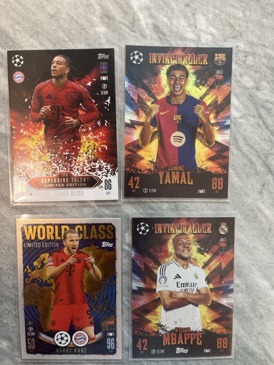 Topps Carte collezionabili: Match Attax Yamal, Mbappe, Kane, Olise – Nuovo (secondo la descrizione) da Gossau SG venduto da l_5ab