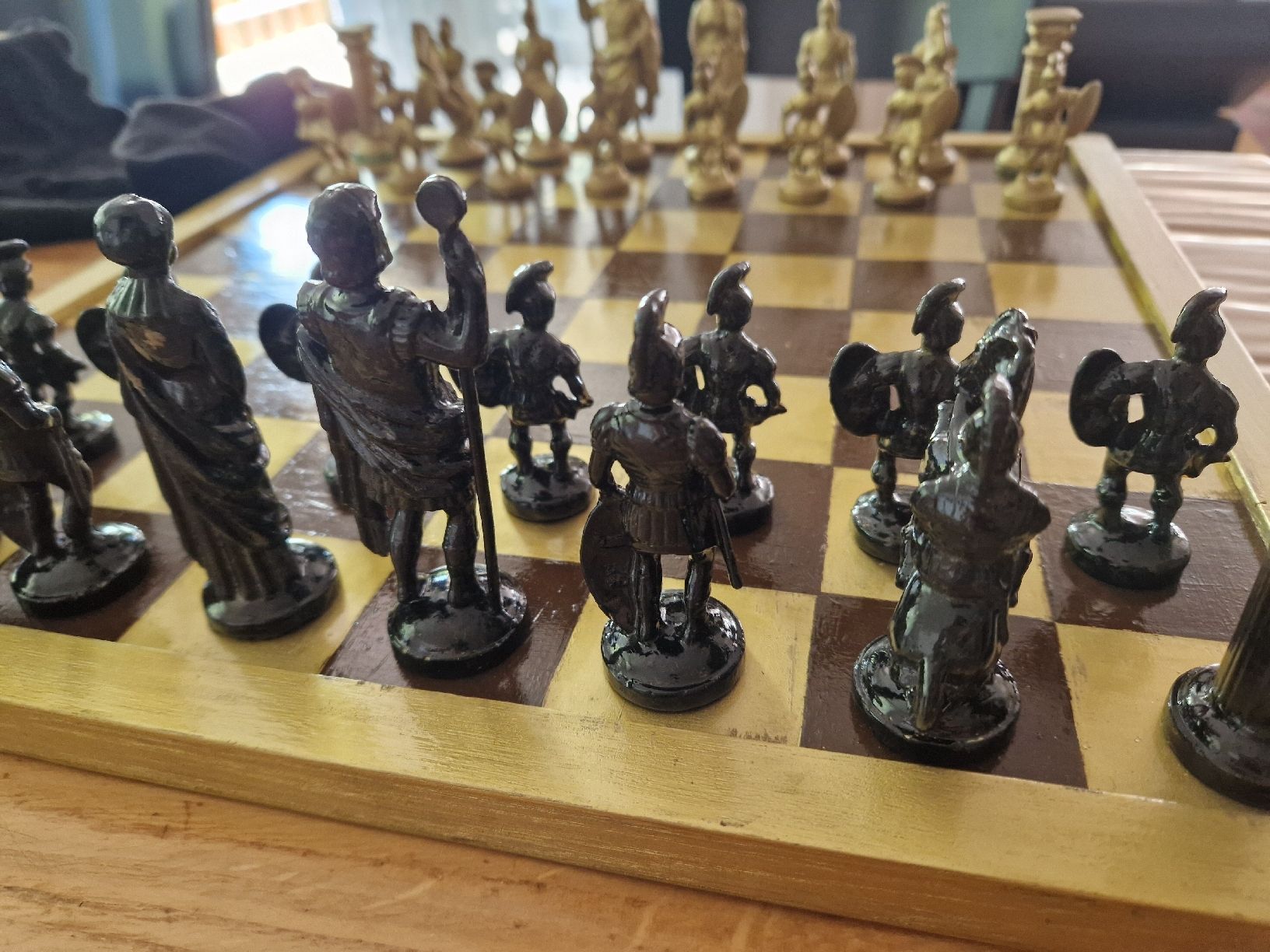 Spiele: Handgemachtes Schachspiel – Gebraucht aus Sursee von FKZ_13 6