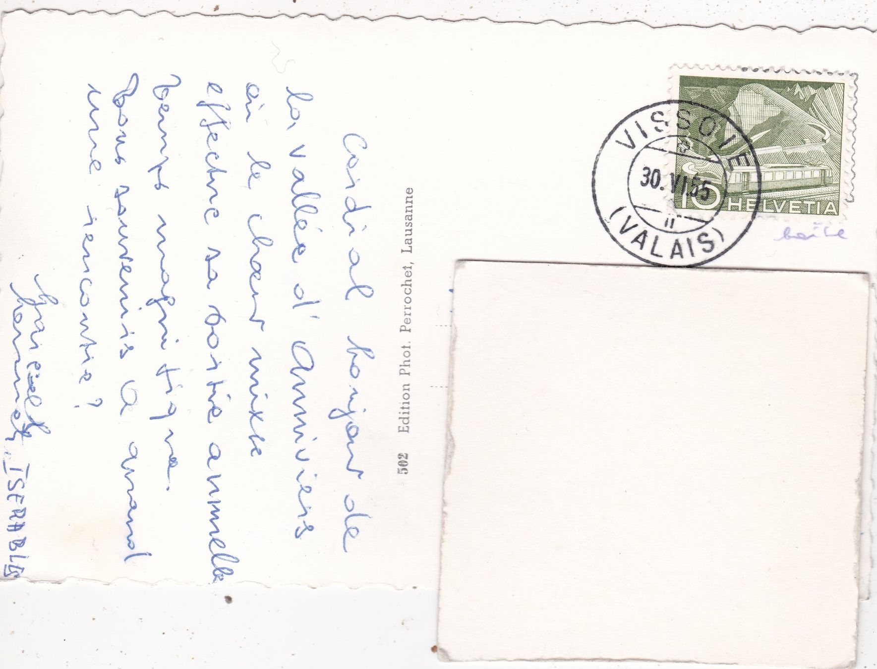 Cartoline postali: Grimentz 1955 – Usato da Herisau venduto da Lisegrat2008 1