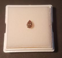 Diamant BIRNE lebendiges Braun