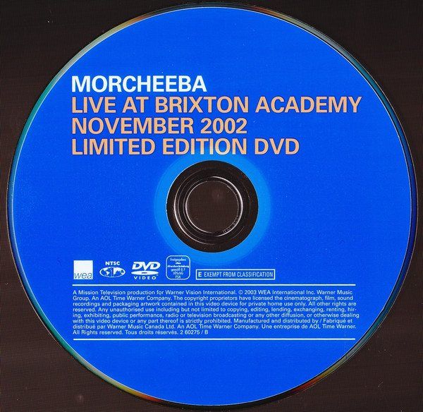 Morcheeba- Parts of the Process - CD + DVD live at Brixton 4
