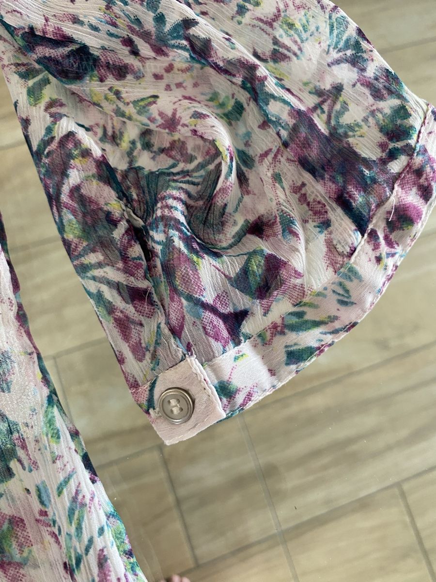 Tuniche: transparente Tunika Blumenmuster Grösse 40 – Usato da Hausen AG venduto da corinne_g 5