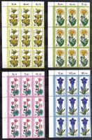1975 Berlin Alpenblumen Satz 9er Block ** Michel n. 510-513