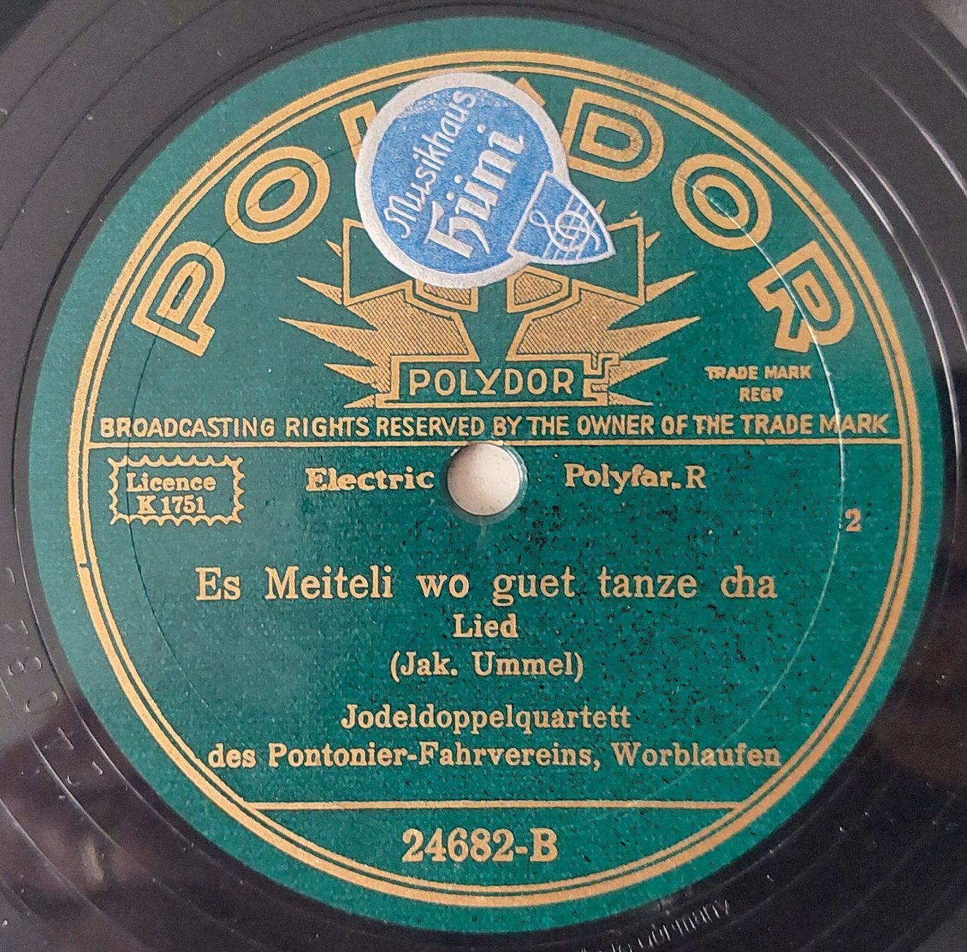 Dischi in vinile: Schellackplatte Jodeldoppelquartett – Usato da Uitikon Waldegg venduto da Boots15