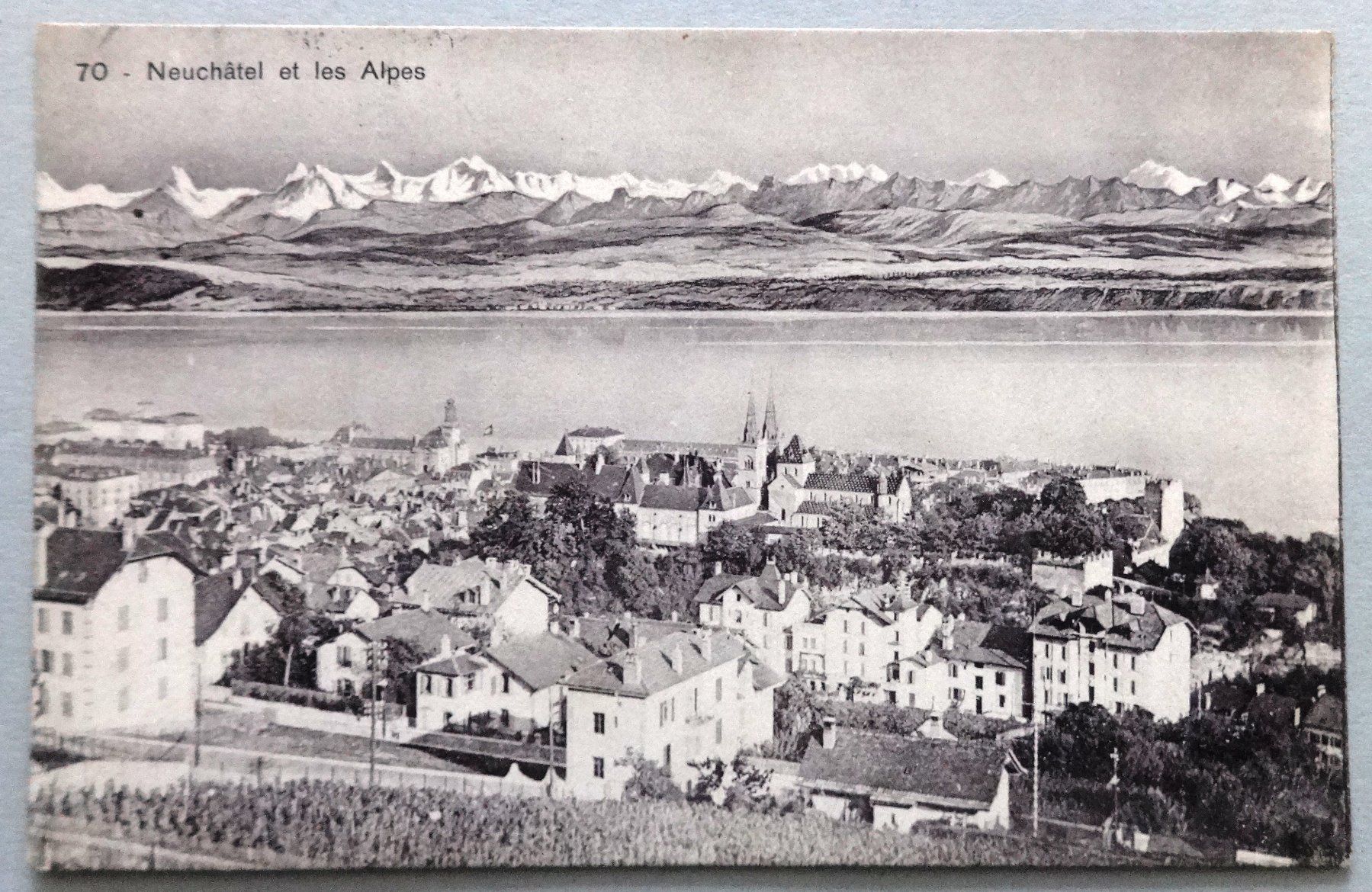 Cartes postales: Neuchâtel et les Alpes – D'occasion à Fétigny par Billy2miny