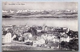 Neuchâtel et les Alpes
