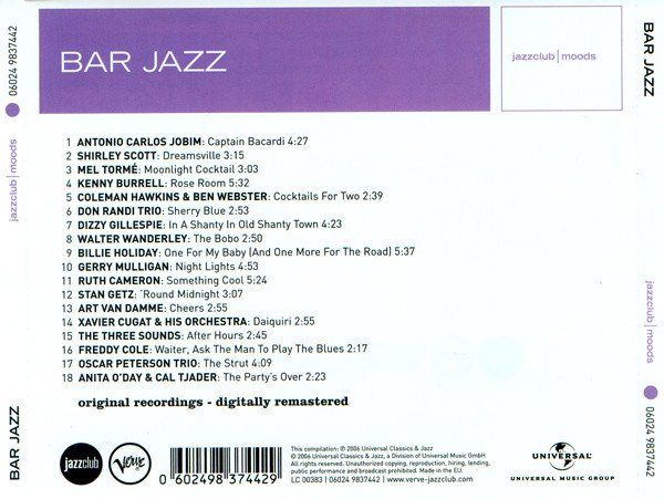 CD: CD V.A. - Bar Jazz (2006, Verve Rec.) – Usato da Möriken AG venduto da mineralia 1
