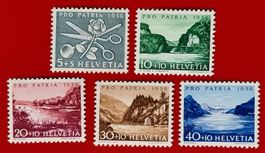 PRO PATRIA SATZ 76 - 80 1956** POSTFRISCH