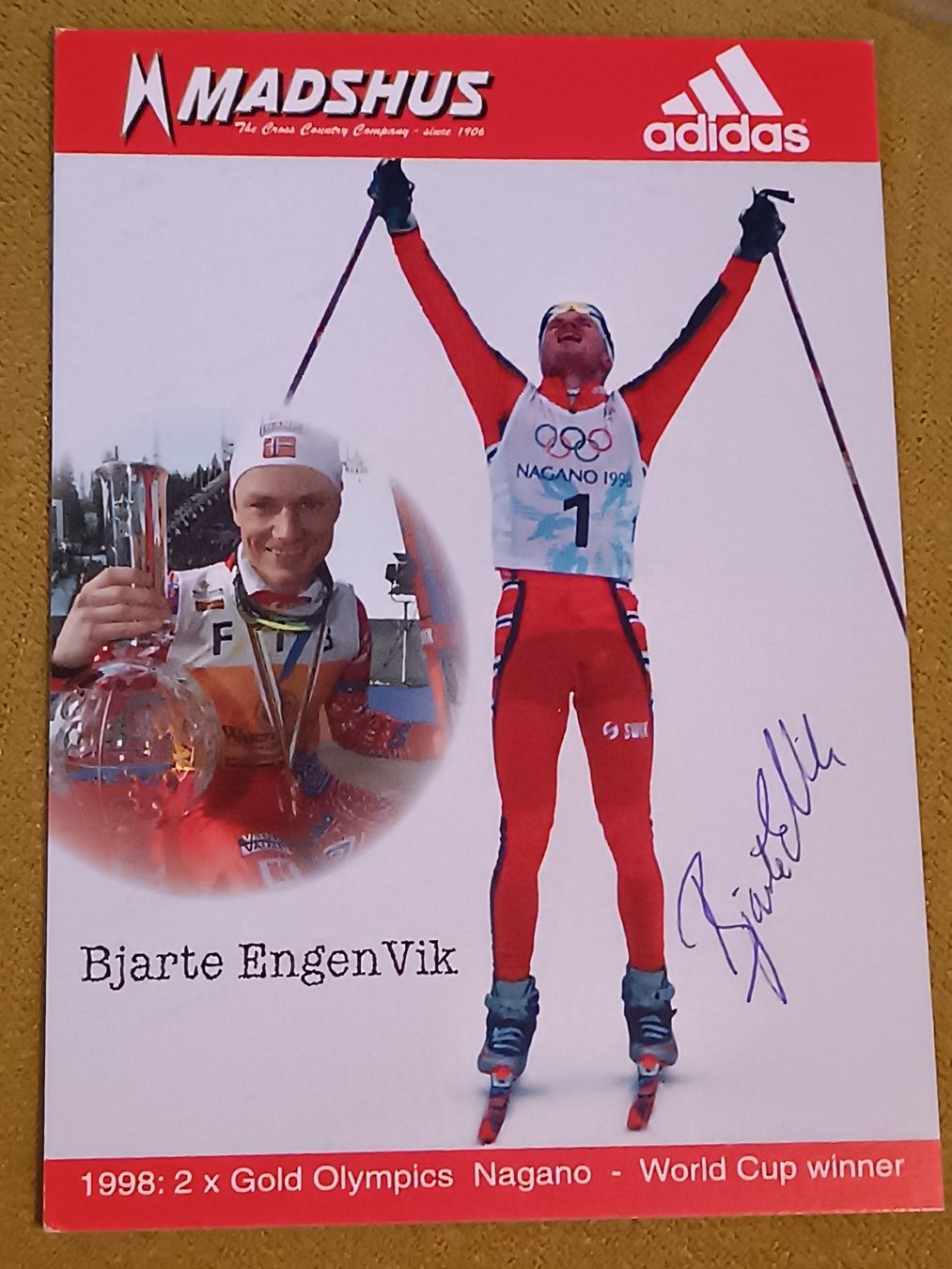 Autografi: Bjarte Engen Vik - 2x Olympia Gold – Usato da Menziken venduto da Artographs