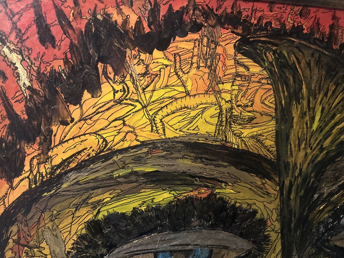 Gemälde: Originales Gemälde von Freddy Gerber, signiert 78 – Gebraucht aus Glarus von KunstWerkEr-LS87 3