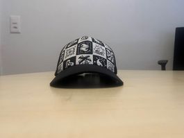 Baseball Cap mit Muster Schwarz Weiss Grösse One Size