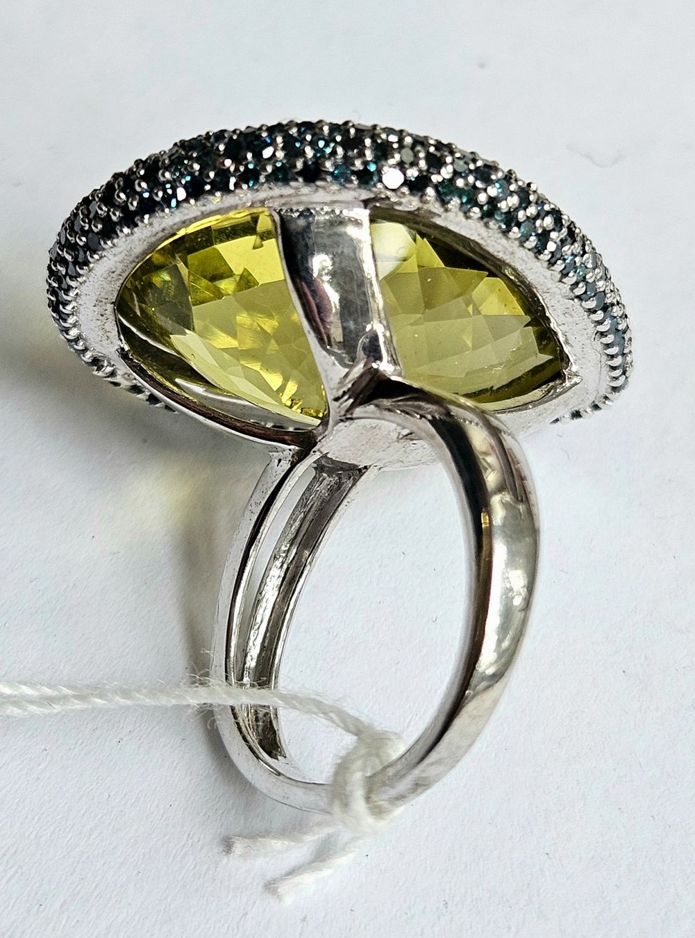 Anelli: Edelstein Fingering mit blauen Diamanten – Nuovo (secondo la descrizione) da Zürich venduto da adriben 8