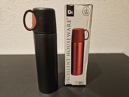 Neu - Thermos-Kanne schwarz (Verp. Beschädigt)