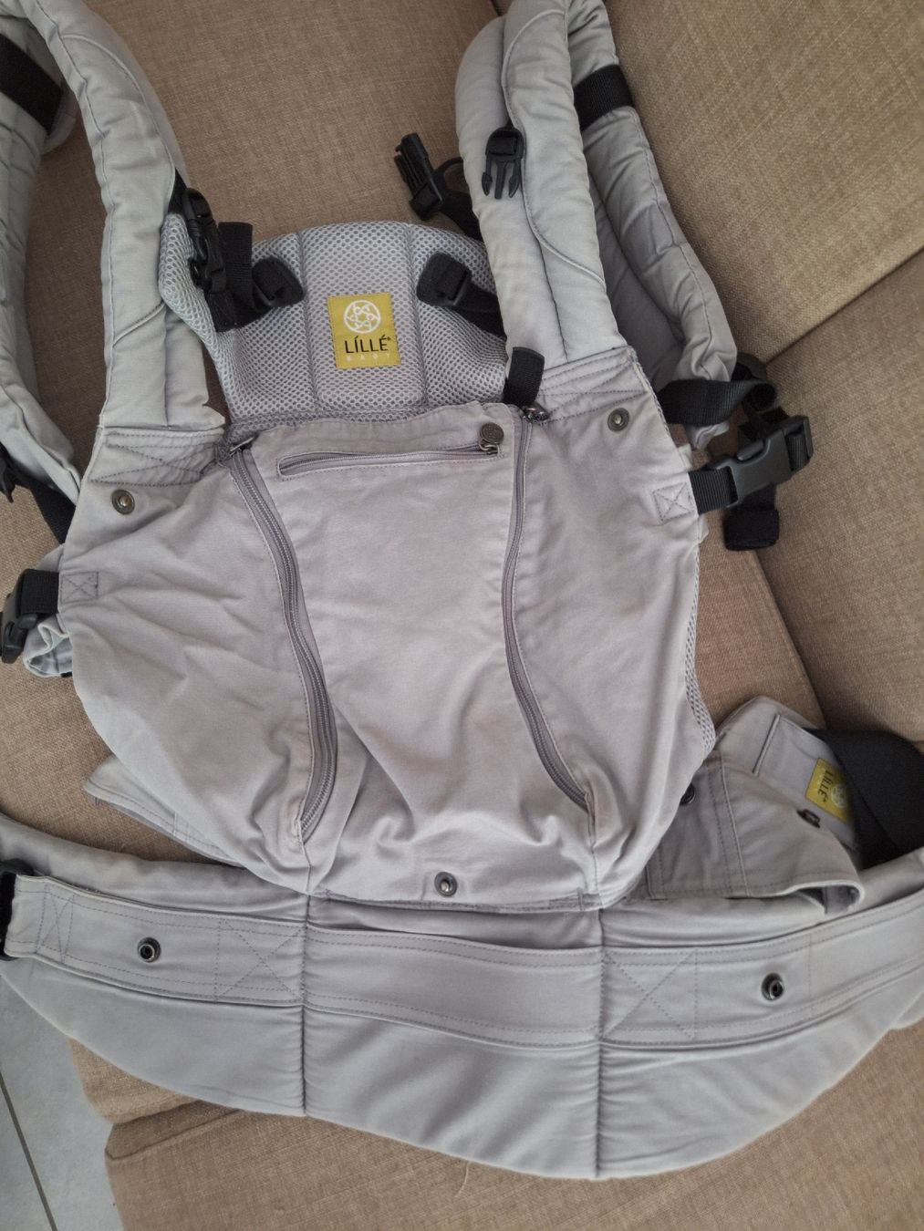 Bauch- & Rückentragen: Porte-bébé Lillé gris, multifonction – Gebraucht aus Fully von Taaat 2