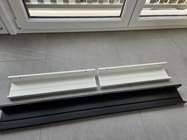 Mosslanda Bilderleiste, 1 x 115cm schwarz, 2 x 55cm weiss