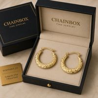 Gold 375 Ohrschmuck Creole