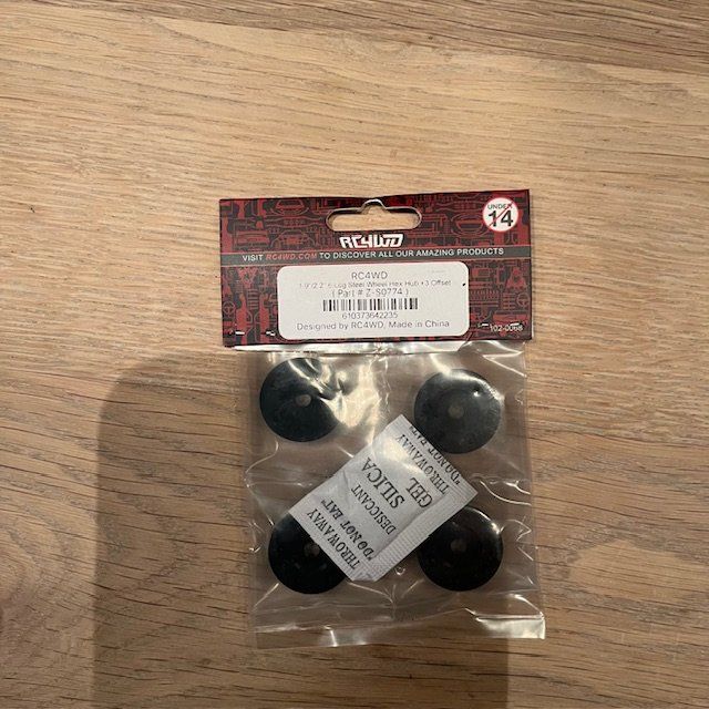 RC4WD Modellismo RC: RC4WD, 6-Loch-Stahlrad-Hex-Hub +3mm Offset – Nuovo (secondo la descrizione) da Wilen b. Wil venduto da alma010 1