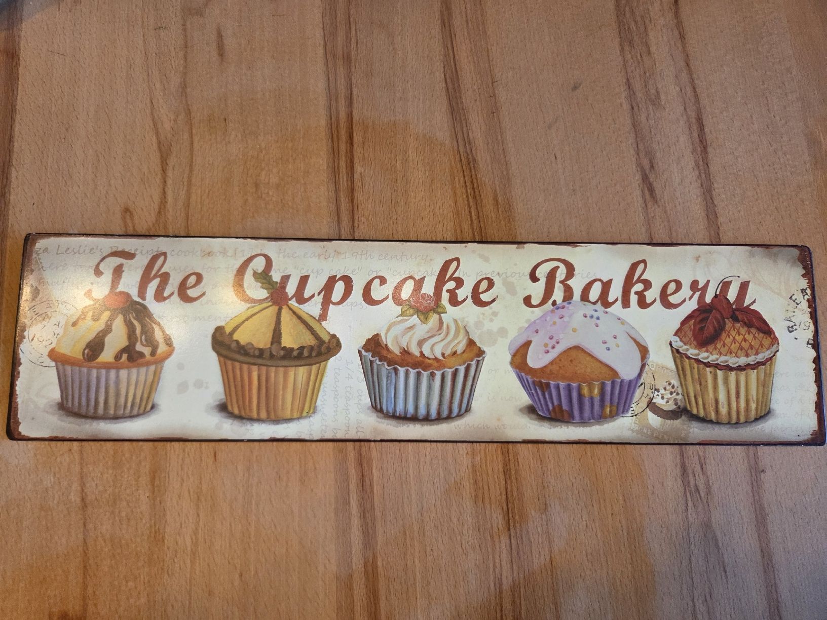 Schilder: Blechschild Cupcake – Neu (gemäss Beschreibung) aus Strengelbach von schanin