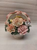 Ceramic flower basket, spring decoration