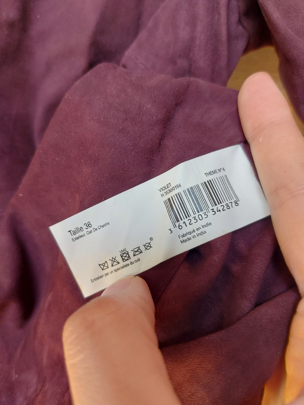 Top: Crop top vintage en cuir - T. S – Usato da Lausanne venduto da Super-cerise 5