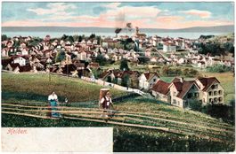 HEIDEN - Generalansicht mit 2 Appenzeller ca. 1910 (AR)
