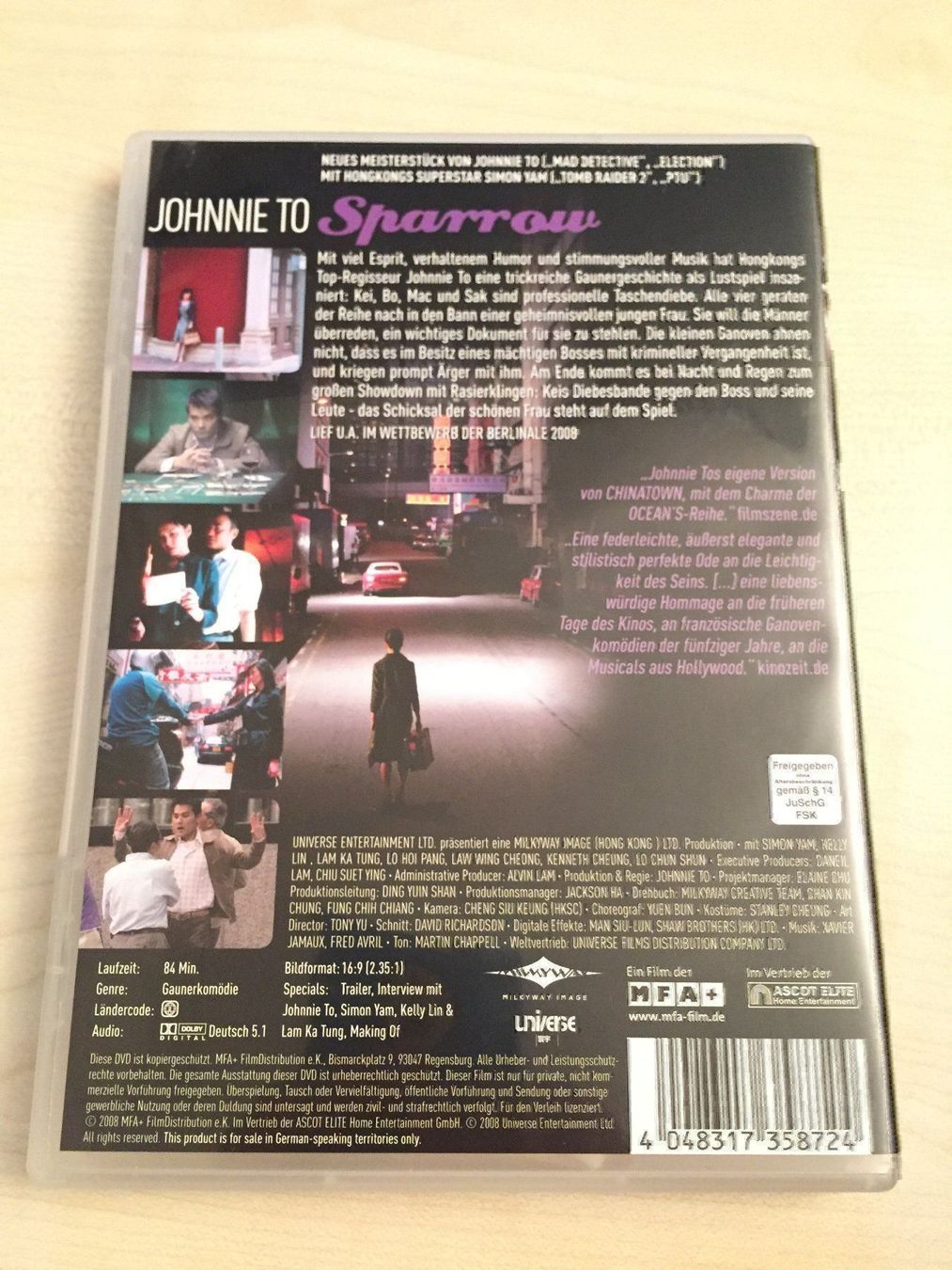 Alle DVDs: Johnnie to Sparrow – Gebraucht aus Rüti ZH von alumedien 1