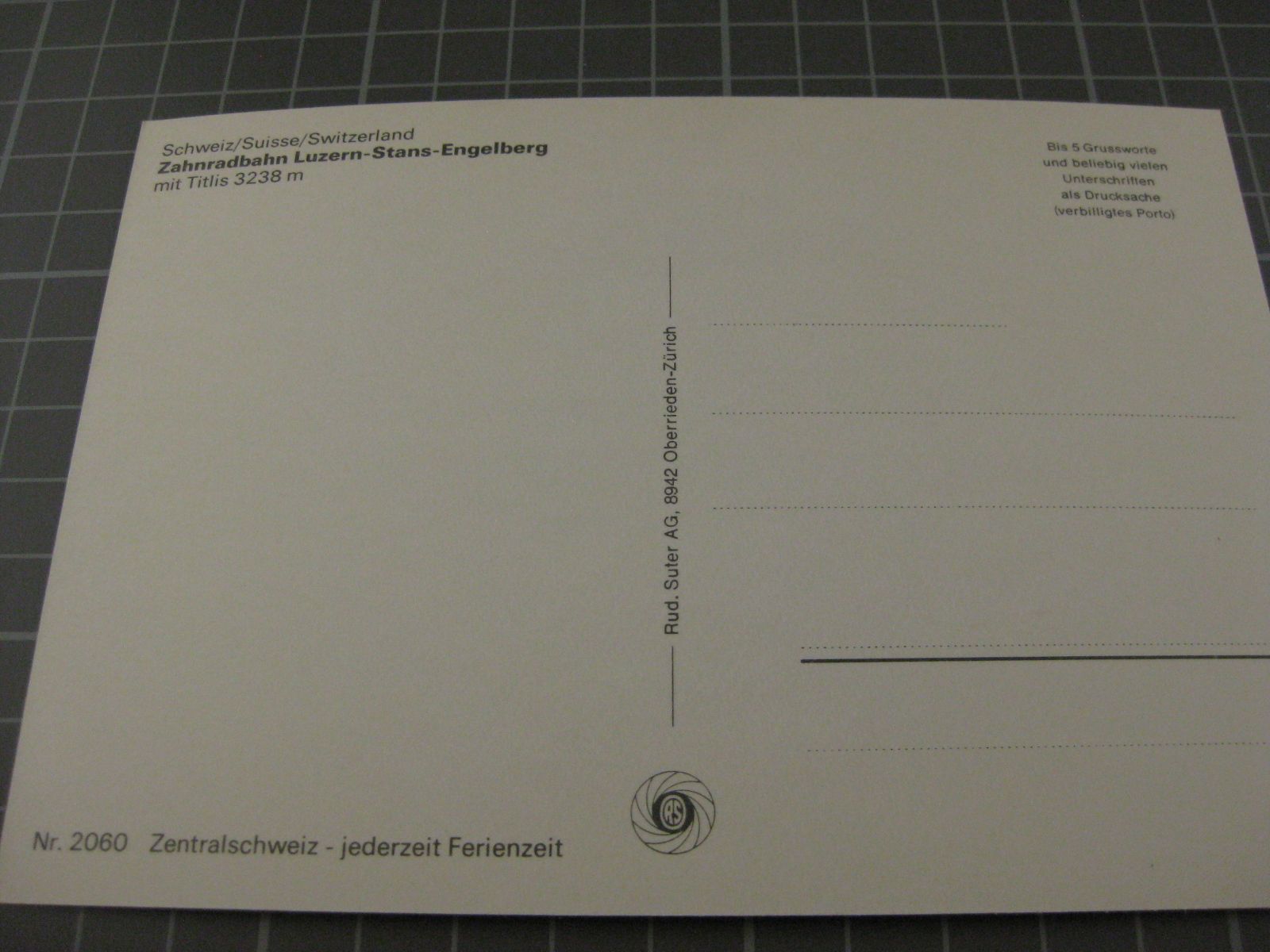 Cartoline postali: AK Engelberg mit Bahn – Usato da Malters venduto da Marosko 1