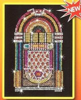 Paillettenbild Sequin Art - Musikbox