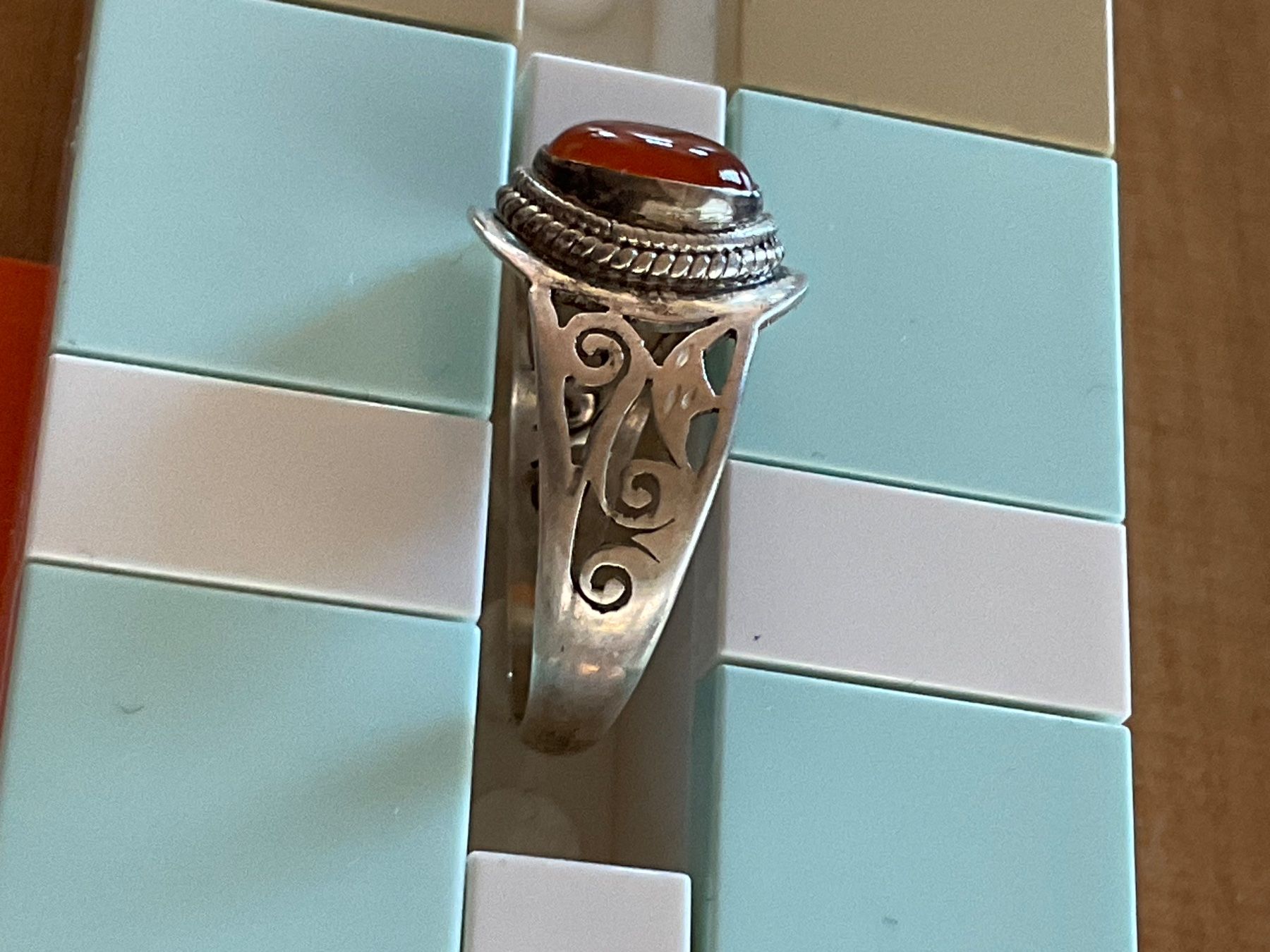 Anelli: Ring mit Karneol / Gr. 53 – Usato da Rümlang venduto da Sambas19 2
