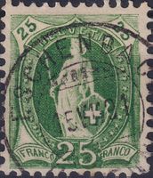 67A.g, Vollstempel von ESCHENBACH LU, 15.JUL.1891 +Expertise