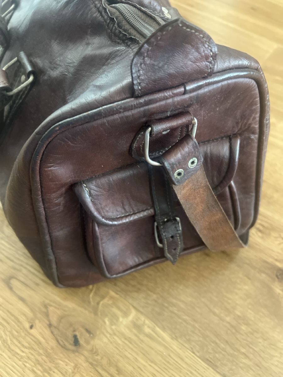 Borse: Edle Echtleder Handtasche vintage – Usato da Luzern venduto da Portfino 2