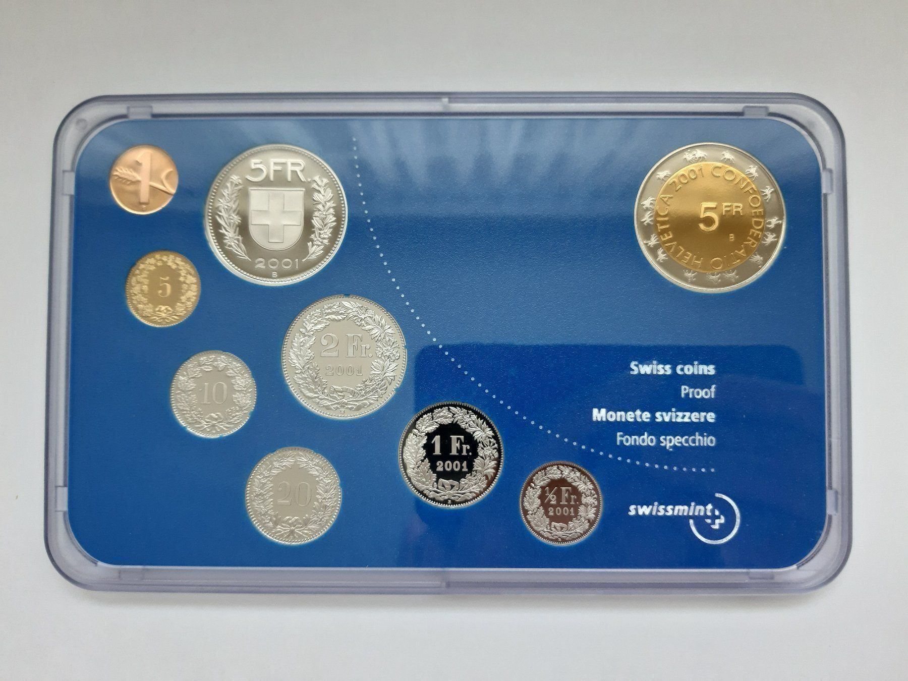 Tutti le monete: Münzsatz 2001 pp NEU! – Nuovo e nell'imballaggio originale da Pfäffikon ZH venduto da Schweizer_Muenzen 3