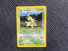 Pokemon Lorblatt non Holo Neo Genesis