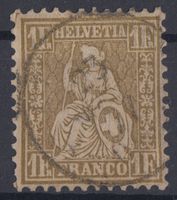 1 Fr. Sitzende Helvetia - Kat. 36 - Fr. 170.--