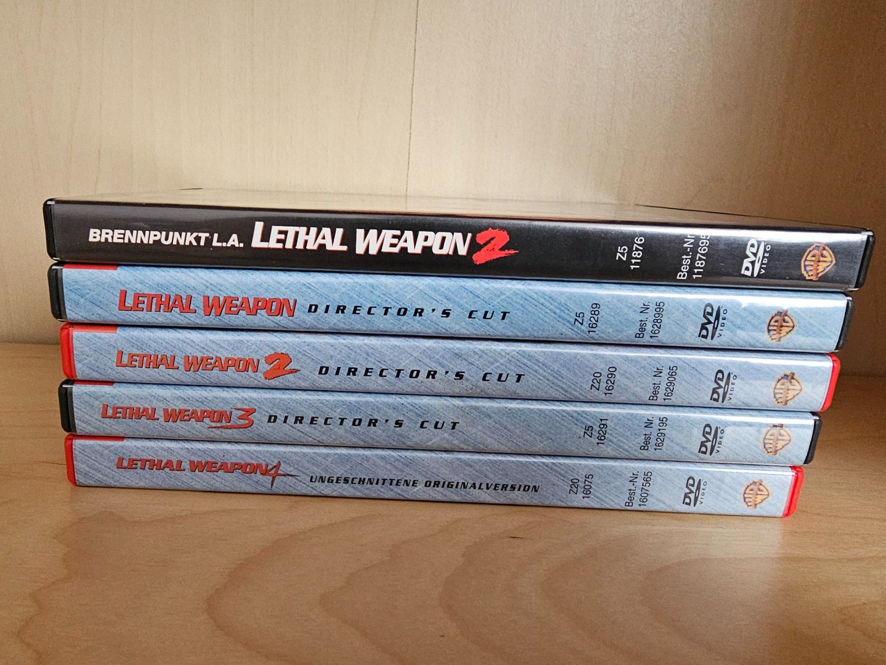 Tutti i DVDs: Lethal Weapon 1-4 Directors Cut – Usato da Niedergösgen venduto da rex_5013 1