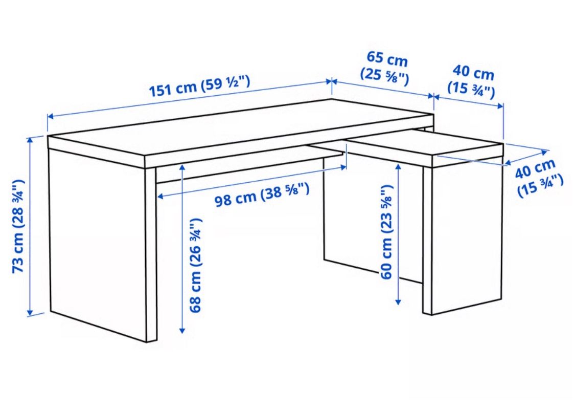 Ikea Scrivanie: Schreibtisch – Nuovo (secondo la descrizione) da Wabern venduto da 1103l 1