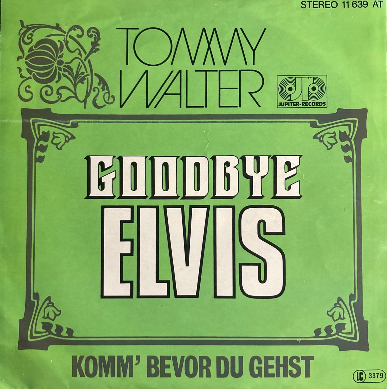 Vinyles: TOMMY WALTER - GOODBYE ELVIS – D'occasion à Poliez-Pittet par Newtown-Records