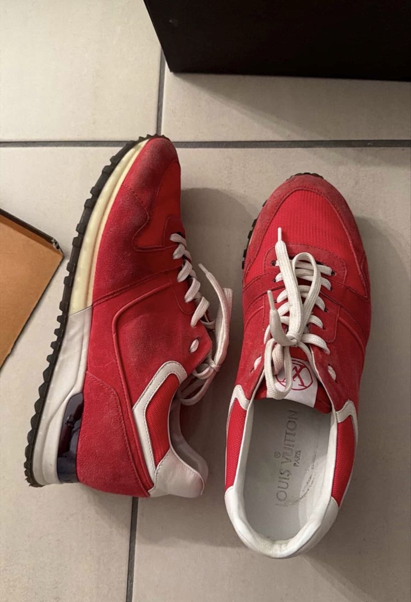 Louis Vuitton Damenschuhe: Louis Vuitton Baskets rouges femme – Gebraucht aus Bulle von Re-a-loved 3