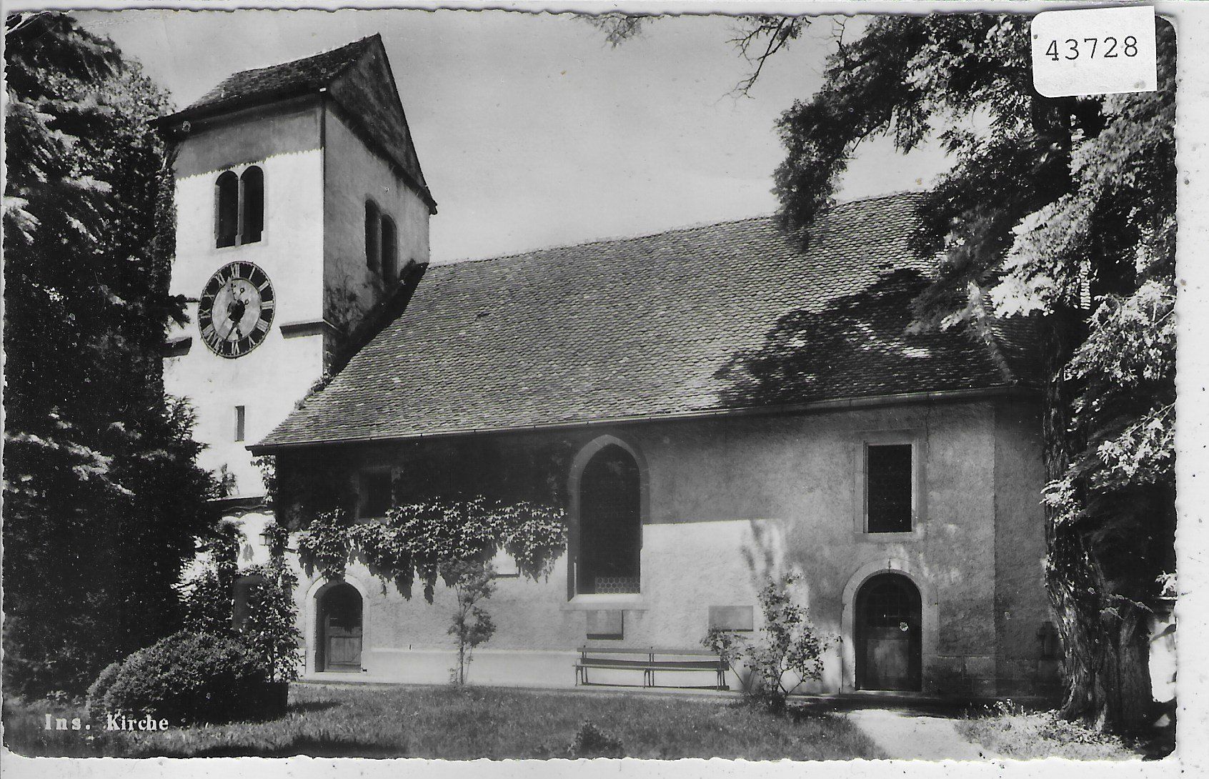 Cartoline postali: Ins - Kirche – Usato da Ettingen venduto da Kartenplanet