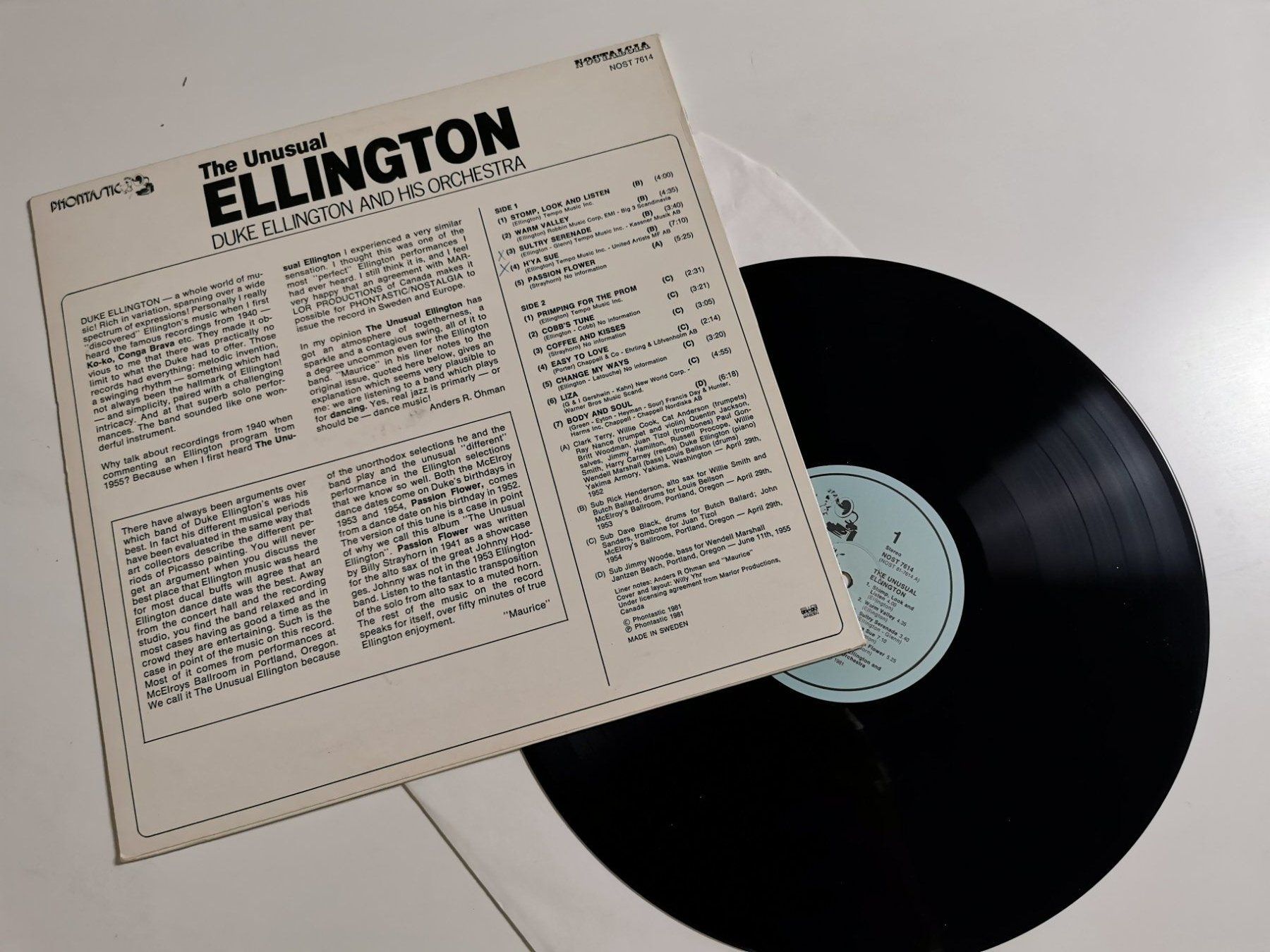 Dischi in vinile: Duke Ellington - The Unusual – Usato da Grafenried venduto da Jukebox70 1