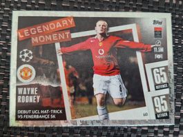 Sammelkarte Topps Match Attax Wayne Rooney - Leg. Moment