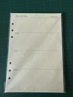 Wochenplan Einlagen A5