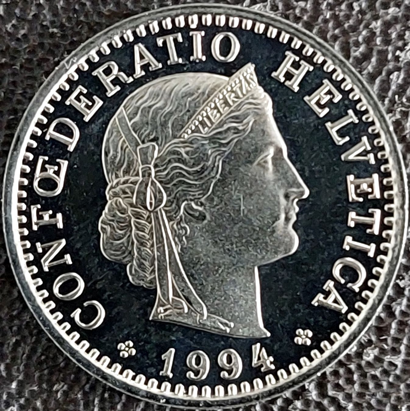 Tutti le monete: 20 Rappen 1994 stgl. / aus Münzsatz – Nuovo (secondo la descrizione) da Arch venduto da coinsandmore