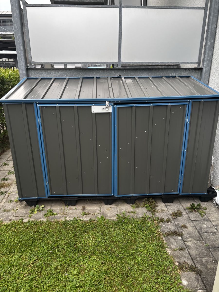 Box contenitori: Gartenbox Metall 225x78x134cm – Usato da Rotkreuz venduto da Levo_9