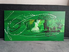 Gemälde Green Time Acryl auf Leinwand 