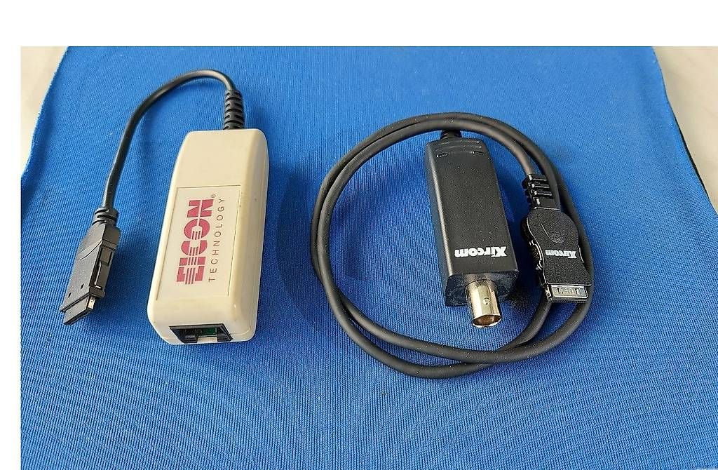 Unità & Adattatore: Ethernet PCMCI Adapter Xircom BNC Koax, Eicon RJ45 – Usato da Schafisheim venduto da Kef1