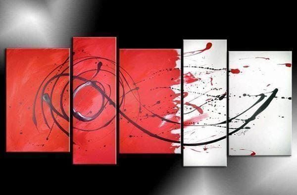 Dipinti: X421 Acrylgemälde 5 tlg. Handbemalt – Nuovo e nell'imballaggio originale da Necker venduto da liq24
